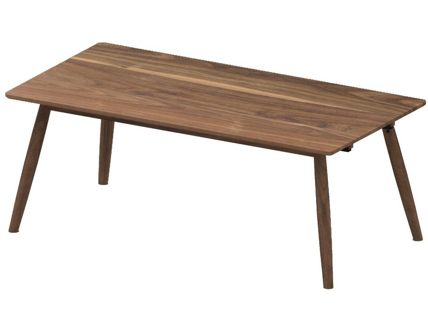 Unique Furniture Tahoe Rectangular Wood Walnut Dining Table