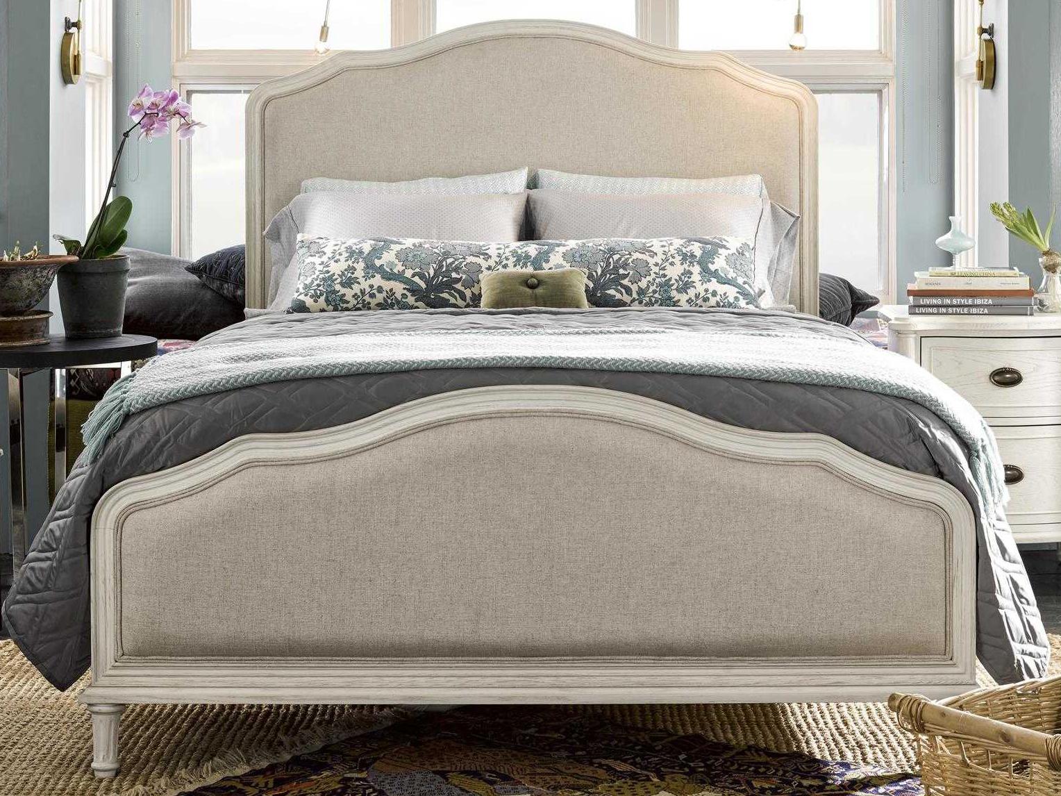 Universal Furniture Curated Amity Cotton Beige Upholstered Queen Panel Bed