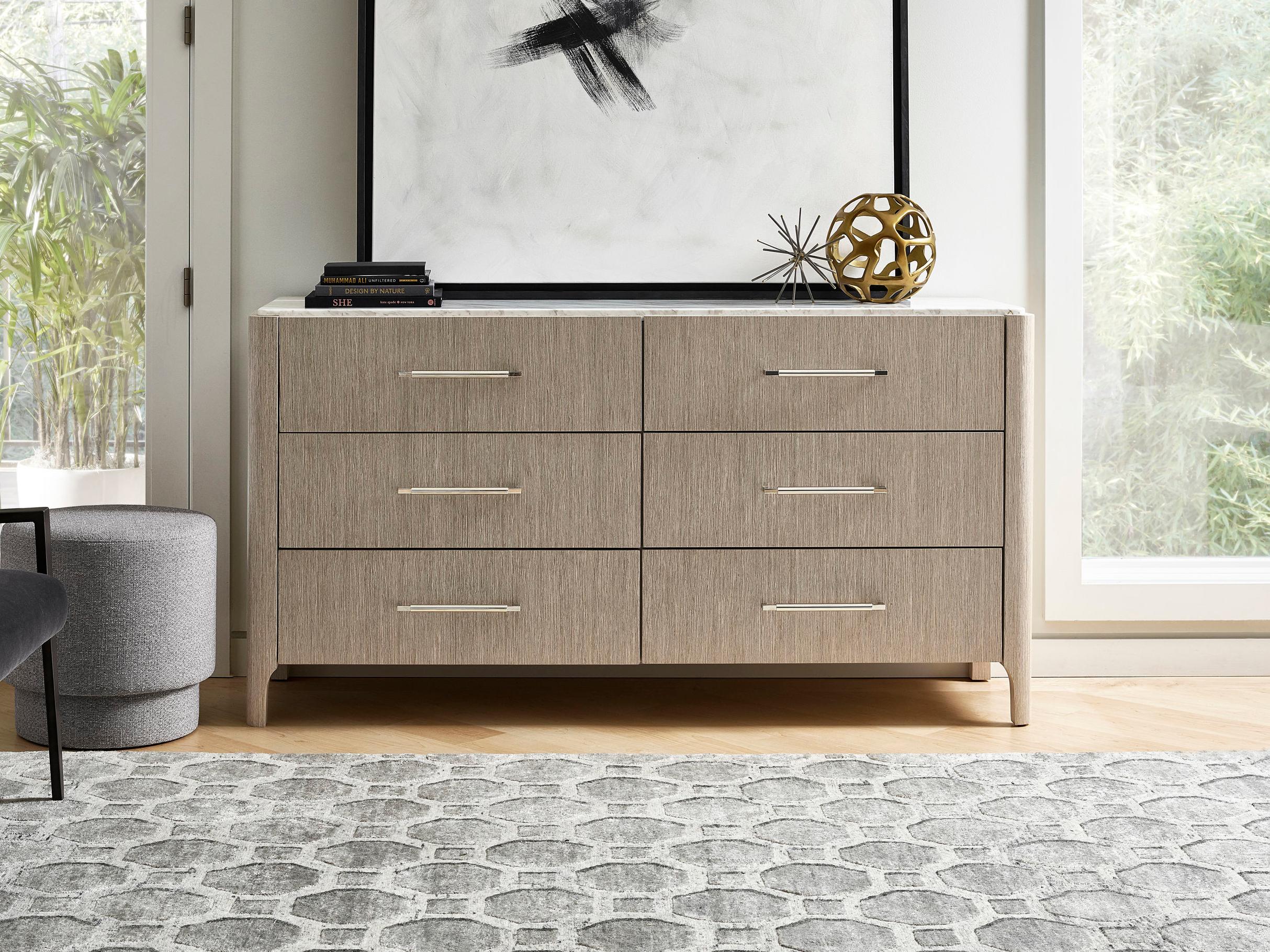 Universal Furniture Modern Soren 6-Drawers Brown Double Dresser