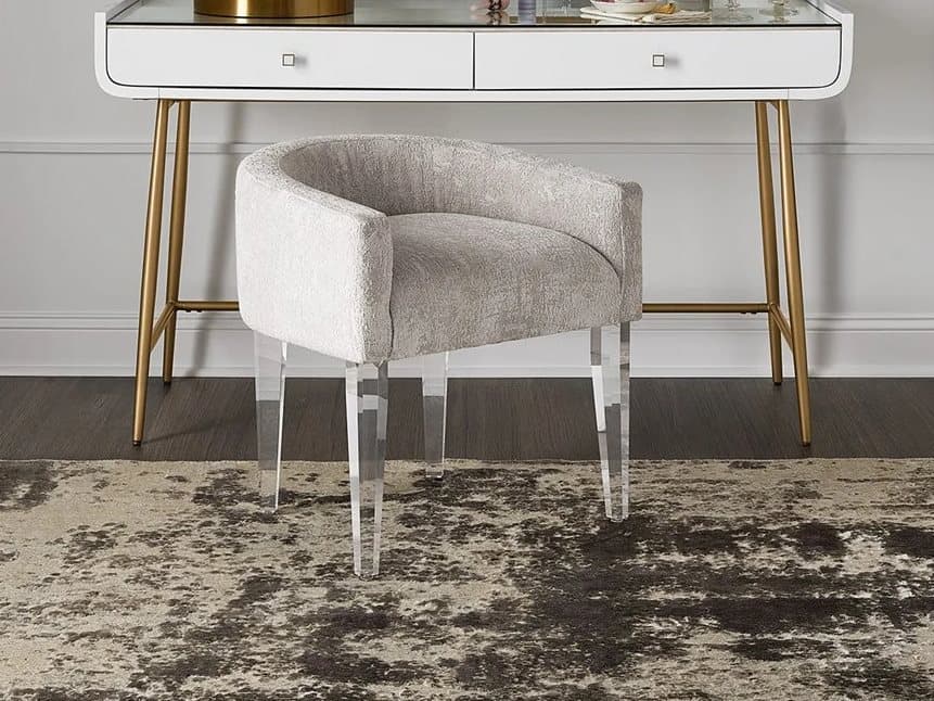 Universal Furniture Miranda Kerr Love Joy Bliss Vanity Beige Fabric Accent Chair