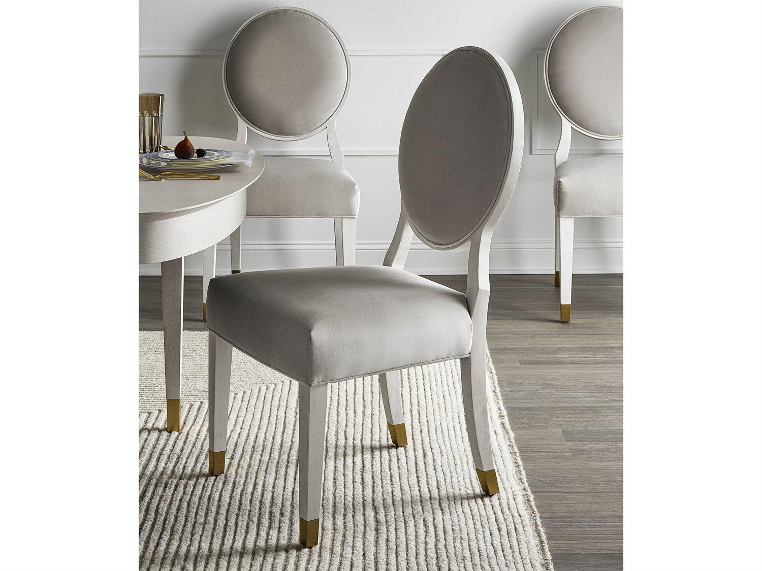 Universal Furniture Miranda Kerr Solid Wood White Upholstered Side Dining Chair