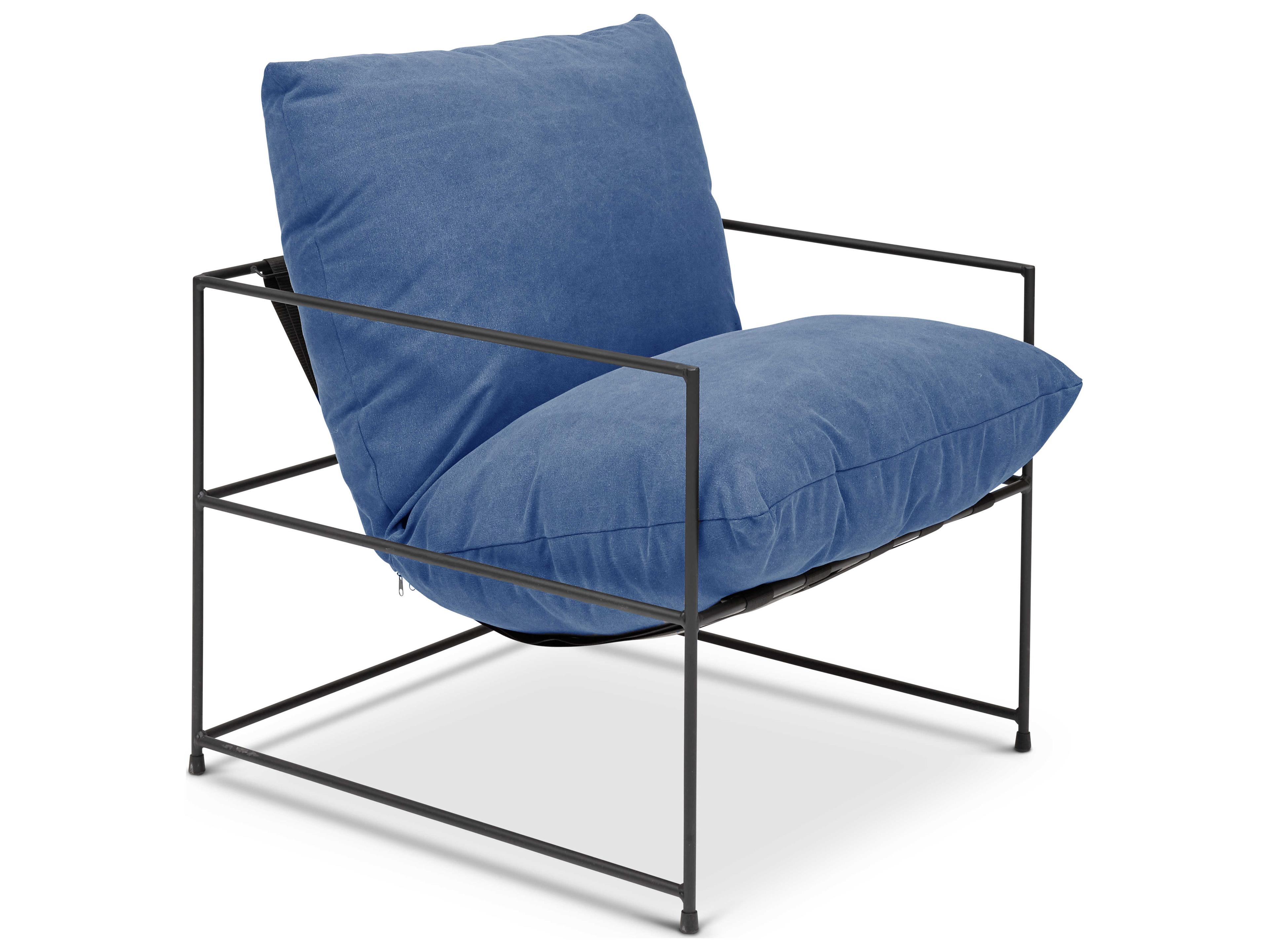 Urbia Metro Blue Fabric Accent Chair