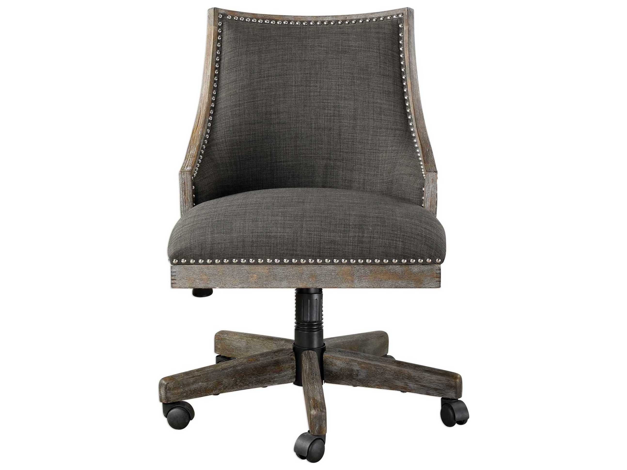 Uttermost Aidrian Upholstered Adjustable Executive Desk Chair