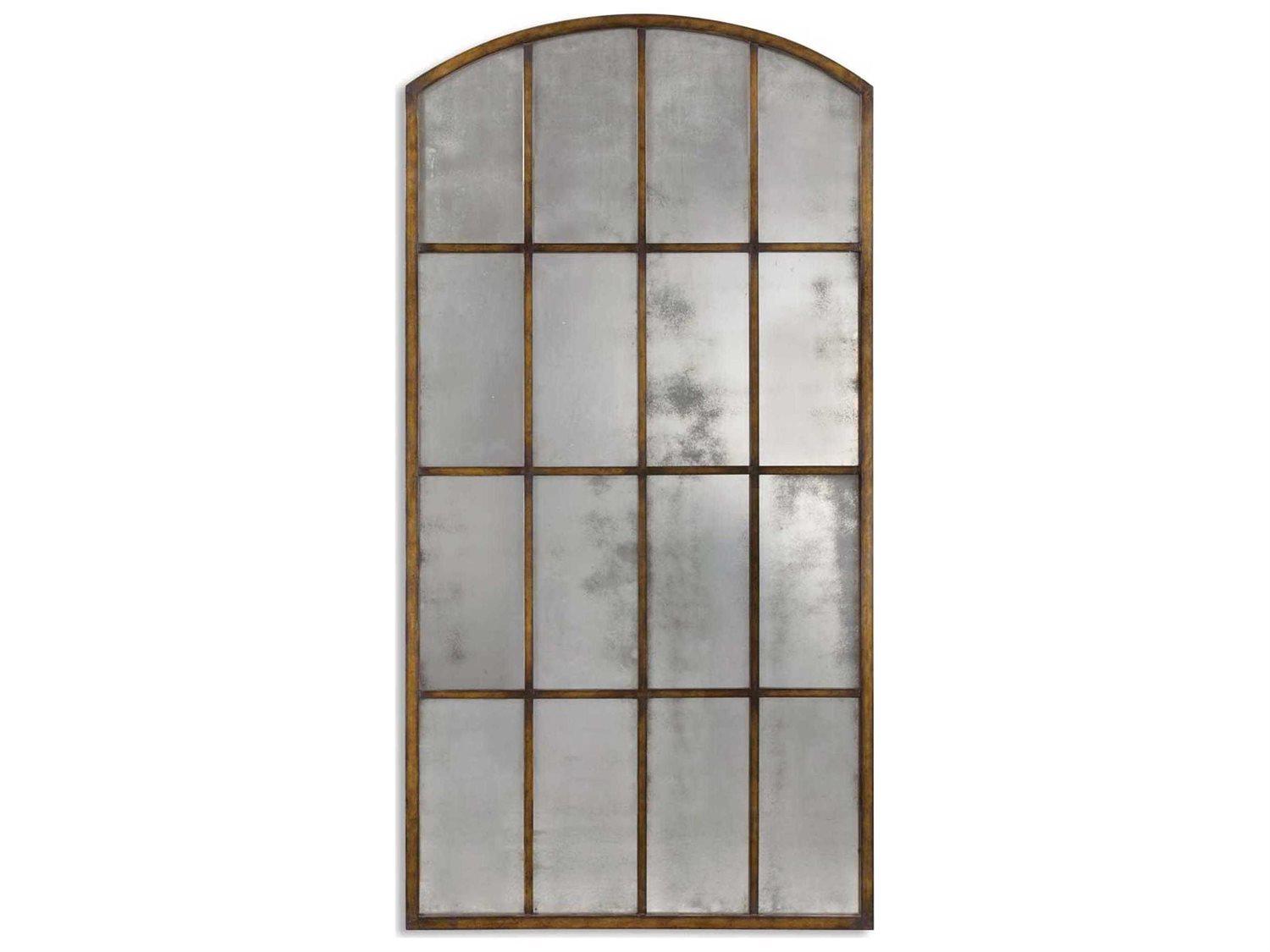 Uttermost Amiel Heavy Maple Brown / Gold Antique Mirror