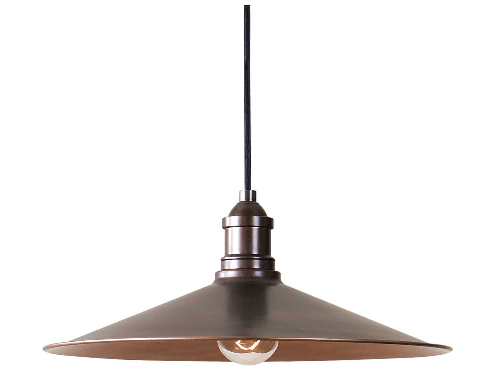 Uttermost Barnstead 1-Light Antique Copper Bowl Pendant