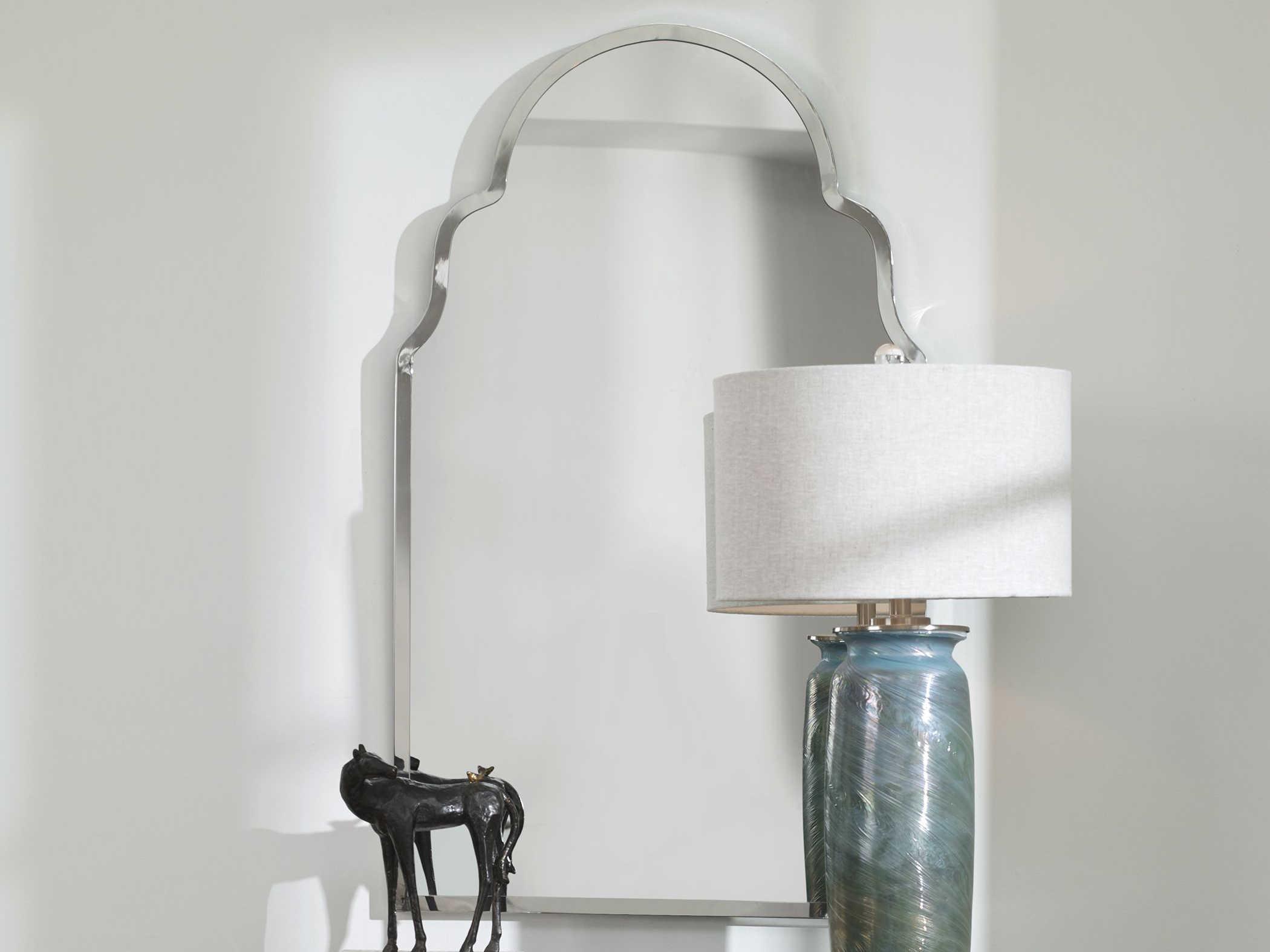 Uttermost Brayden Polished Nickel Wall Mirror