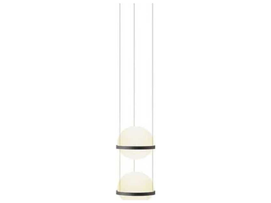 Vibia Palma 4-Light Gray Glass LED Globe Linear Mini Pendant
