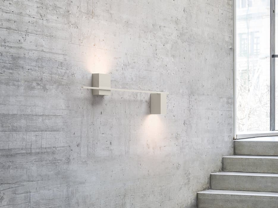 Vibia Structural 2-Light Gray LED Wall Sconce