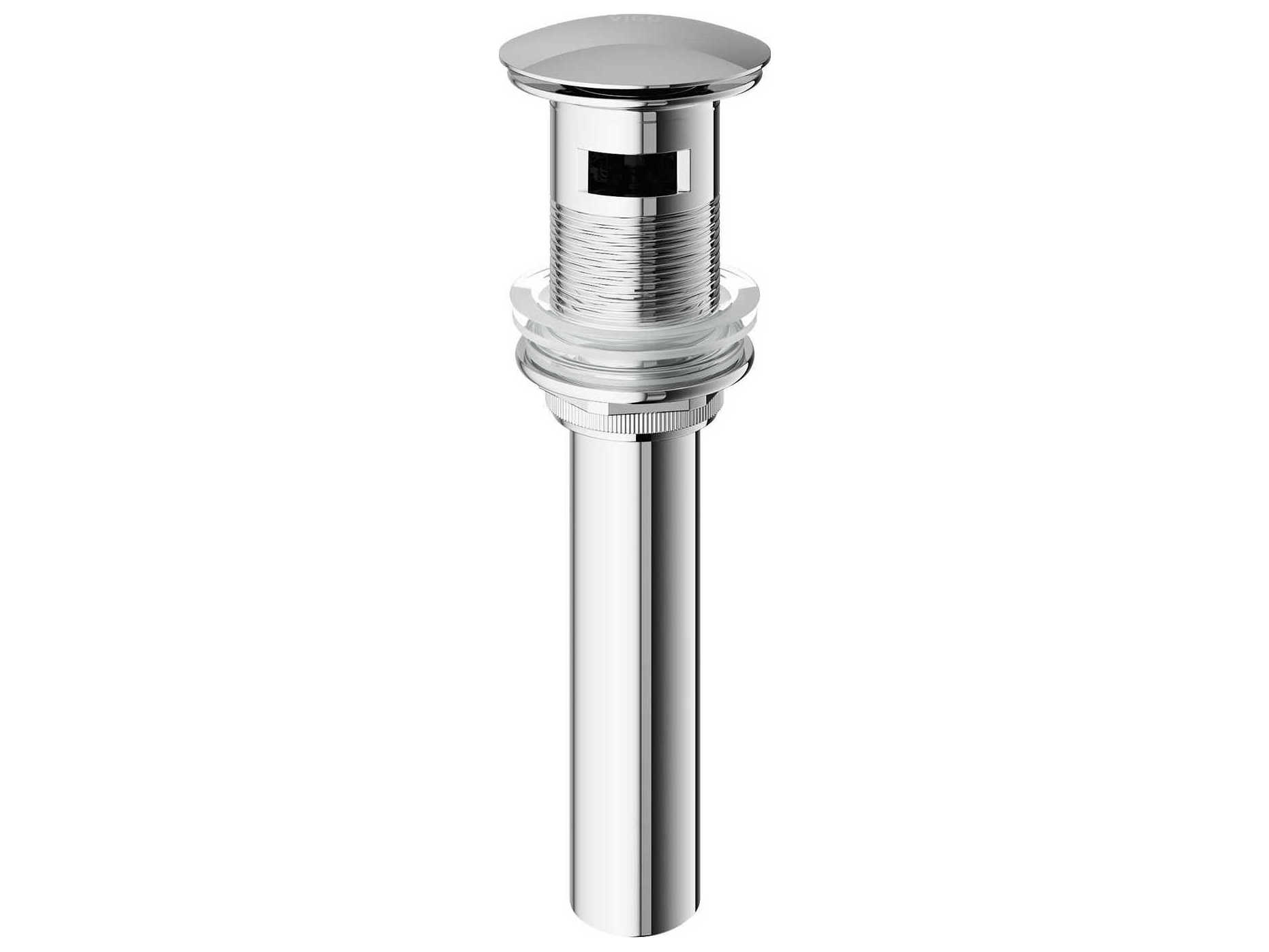 Vigo Chrome Bathroom Sink Pop-Up Drain with Overflow