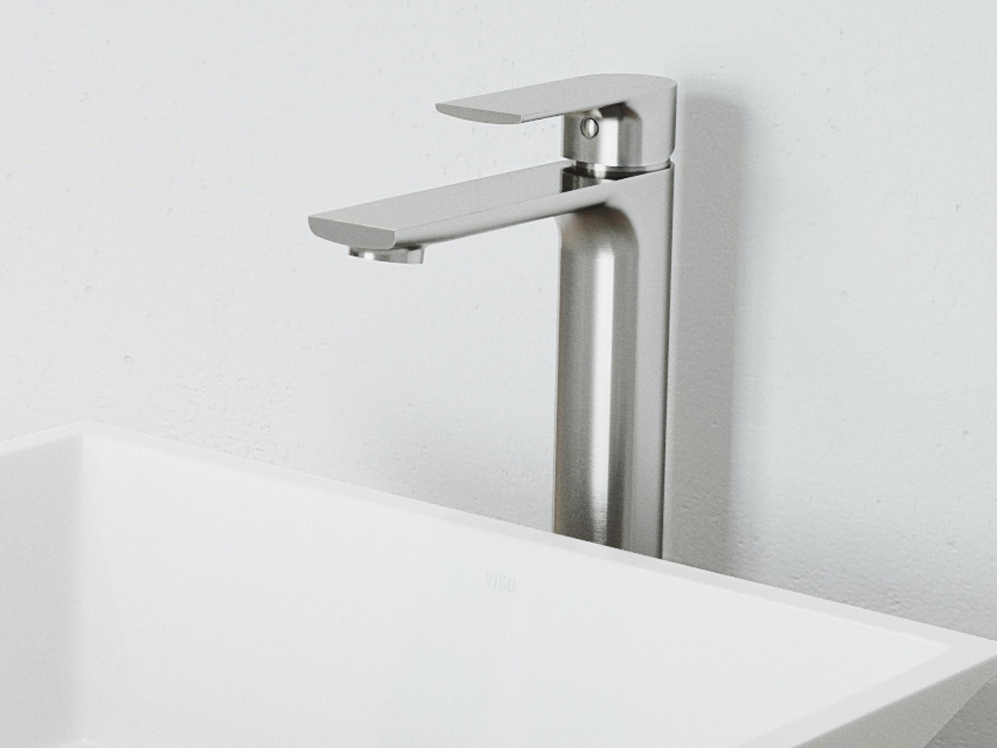 Vigo Norfolk Brushed Nickel 1-Handle Vessel Bathroom Faucet