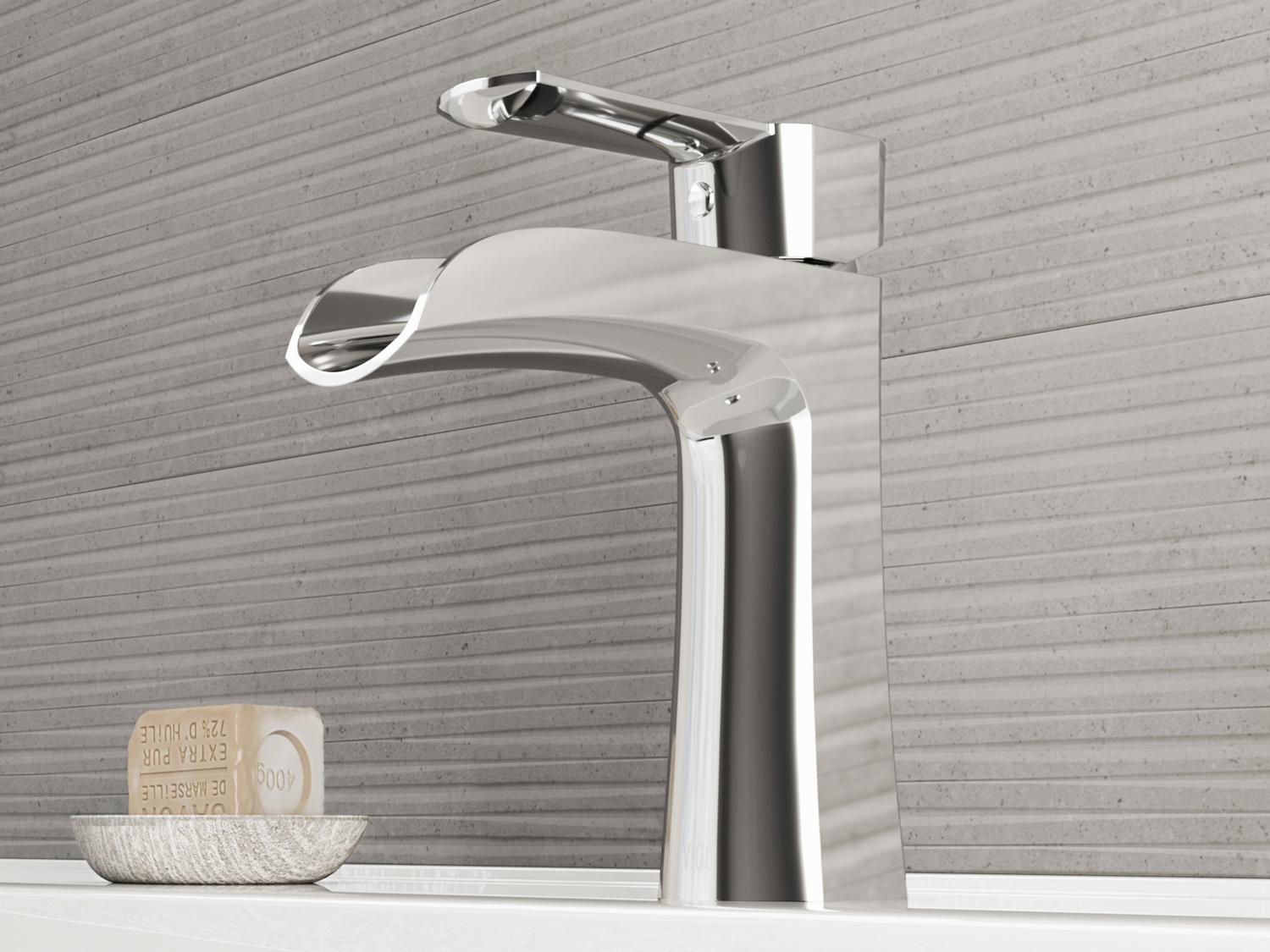 Vigo Paloma Chrome 1-Handle Waterfall Vessel Bathroom Faucet