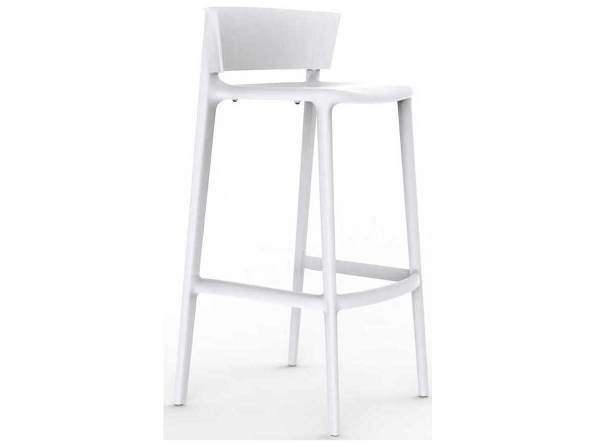 Vondom Africa White Matte Bar Stool Set of 4