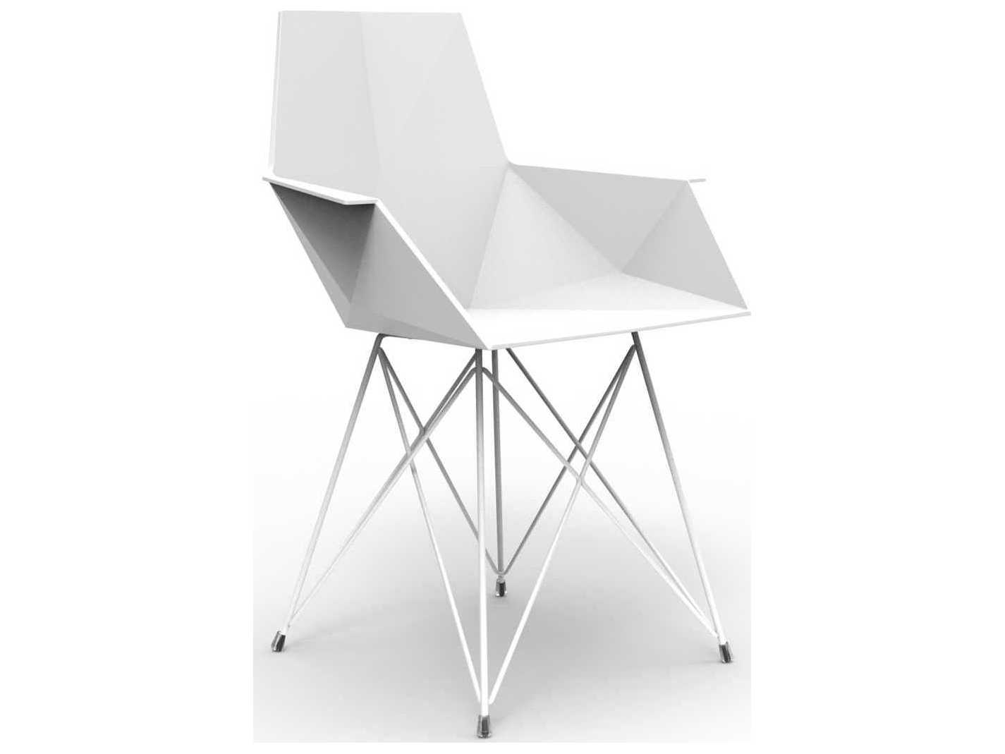 Vondom Faz White Arm Dining Chair Set of 4