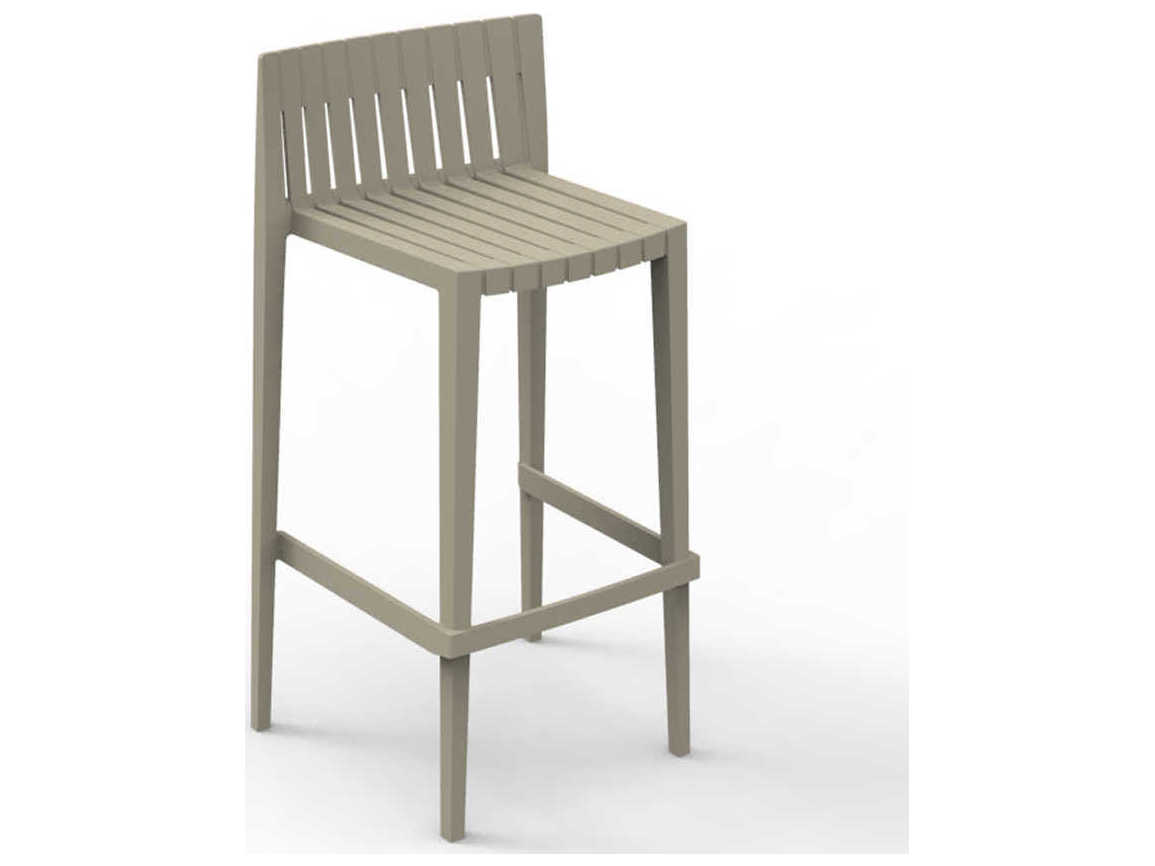 Vondom Spritz Ecru Matte Bar Stool Set of 4