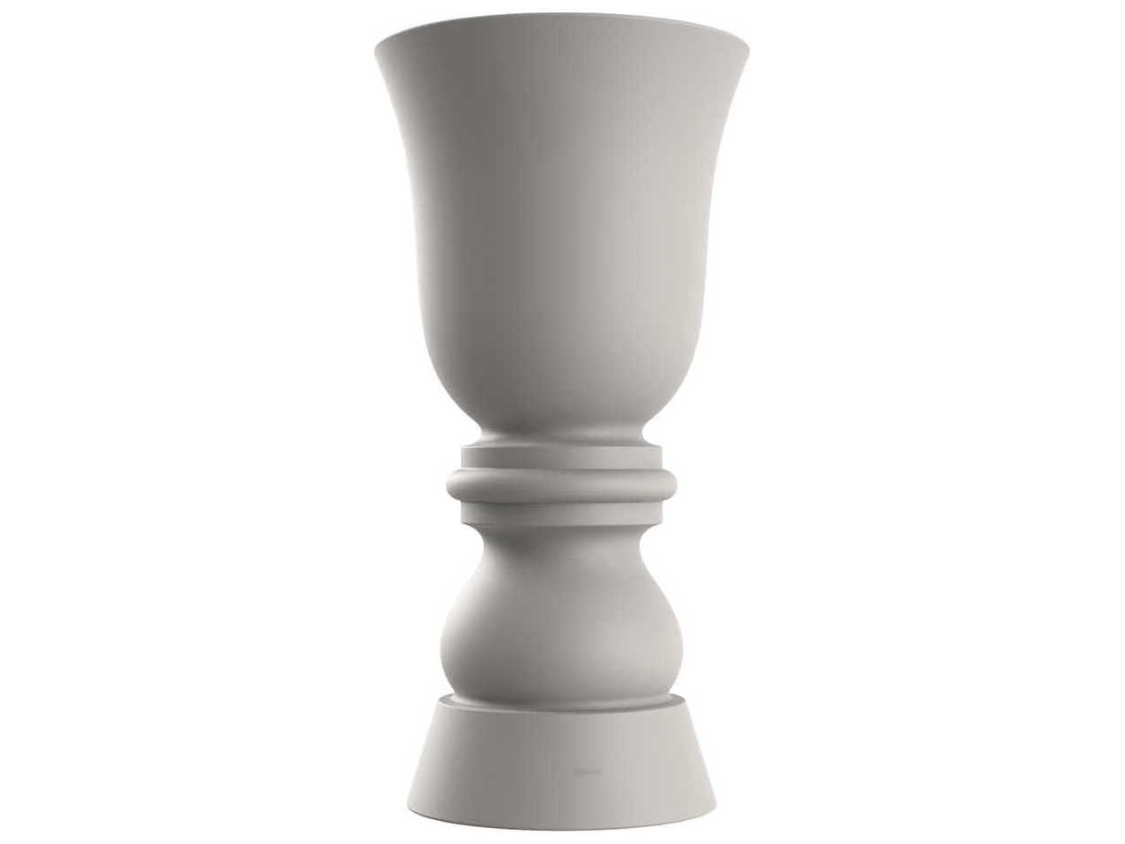 Vondom Suave 59" High Ecru Matte Planter