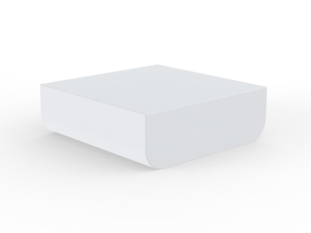 Vondom Ulm Square Plastic White Matte Coffee Table