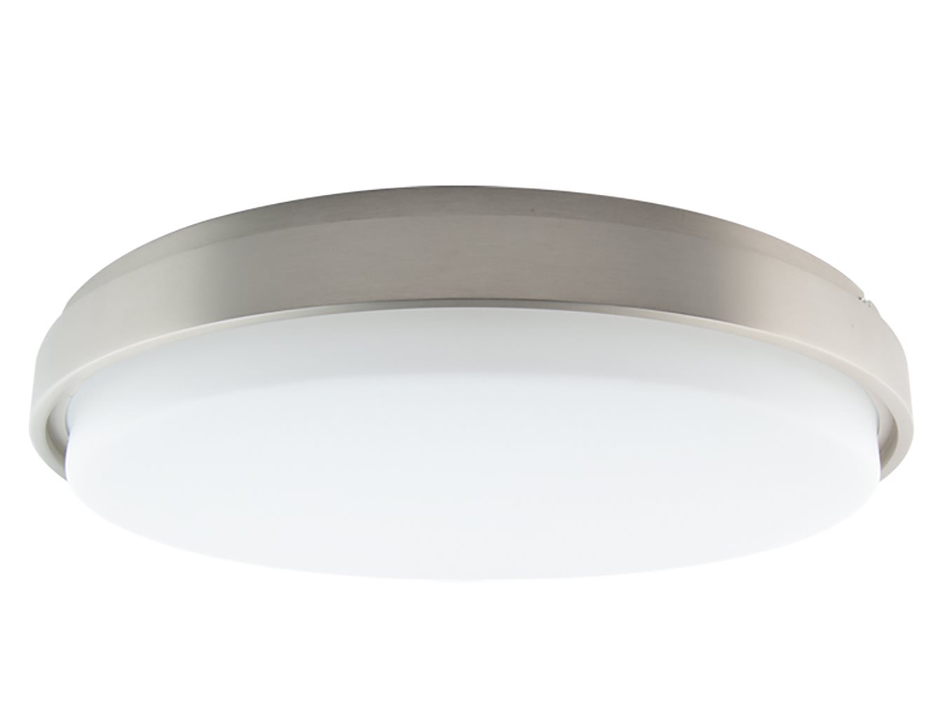 WAC Lighting Lithium 1-Light Brushed Nickel LED Round Flush Mount