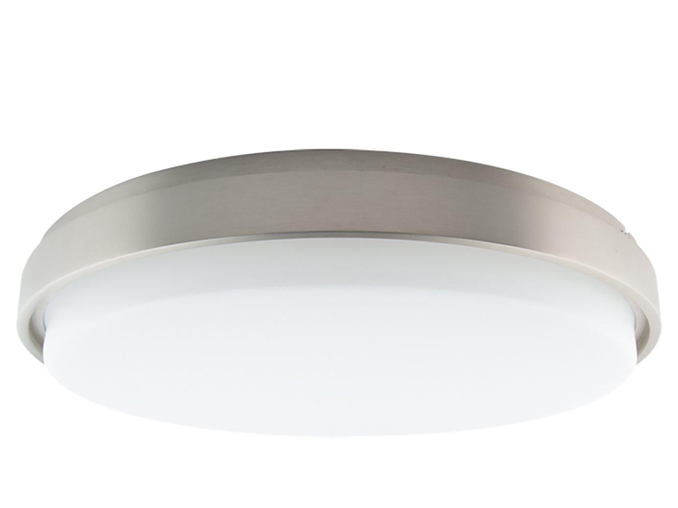 WAC Lighting Lithium 1-Light Brushed Nickel LED Round Flush Mount