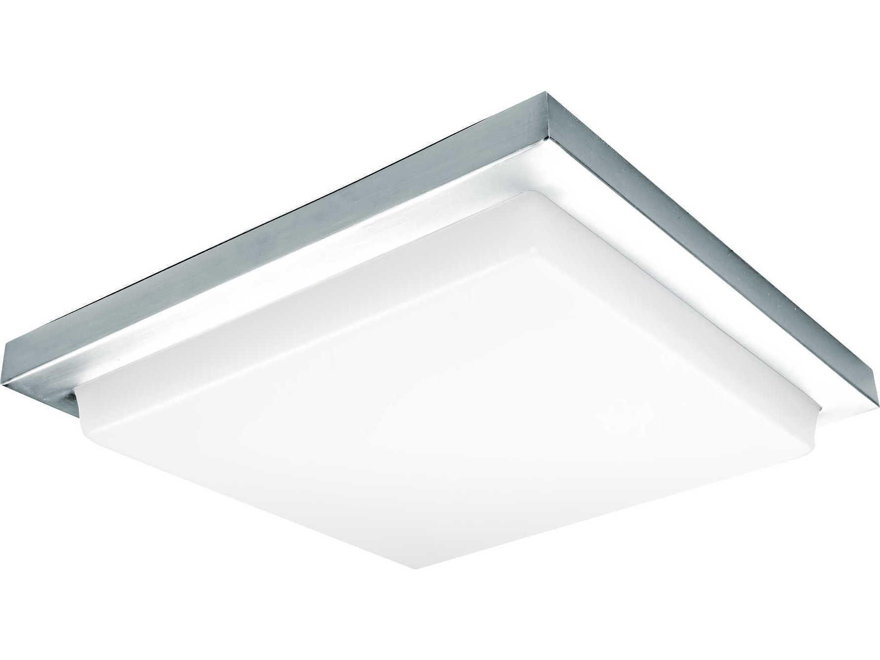 WAC Lighting Metro 1-Light Chrome LED Geometric Flush Mount