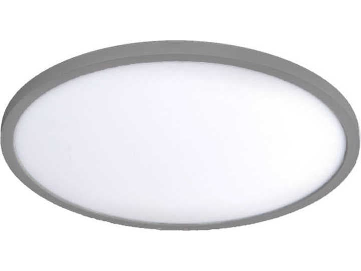 WAC Lighting Round 1-Light Brushed Nickel LED Flush Mount
