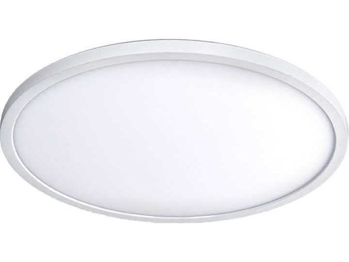 WAC Lighting Round 1-Light White LED Flush Mount