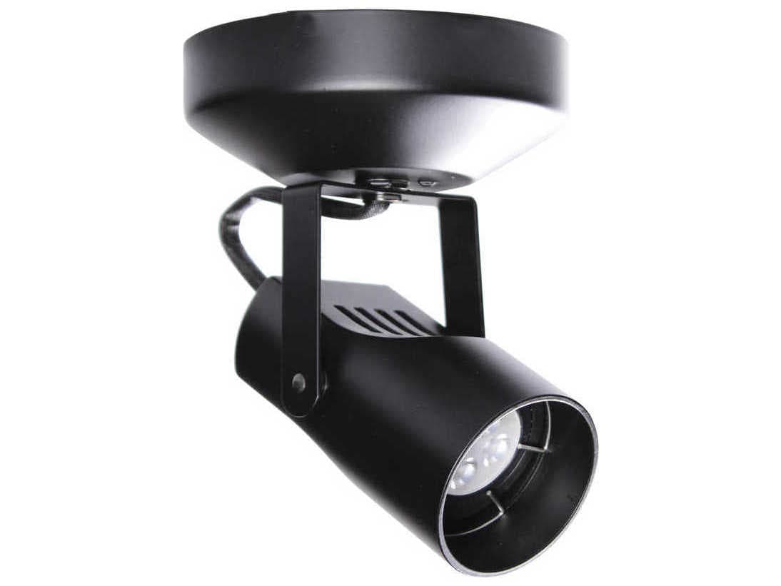 WAC Lighting Spot 1-Light Black LED Cylinder Light