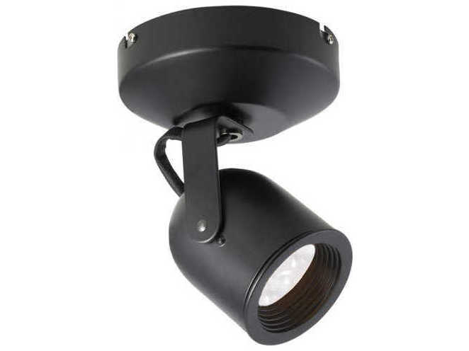 WAC Lighting Spot 1-Light Black LED Cylinder Light