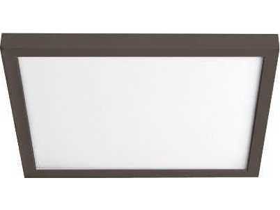 WAC Lighting Square 1-Light Bronze LED Flush Mount