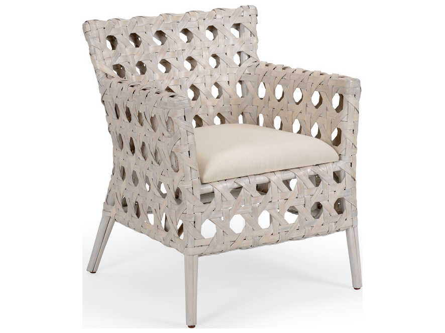 Wildwood Mandaue White Fabric Accent Chair