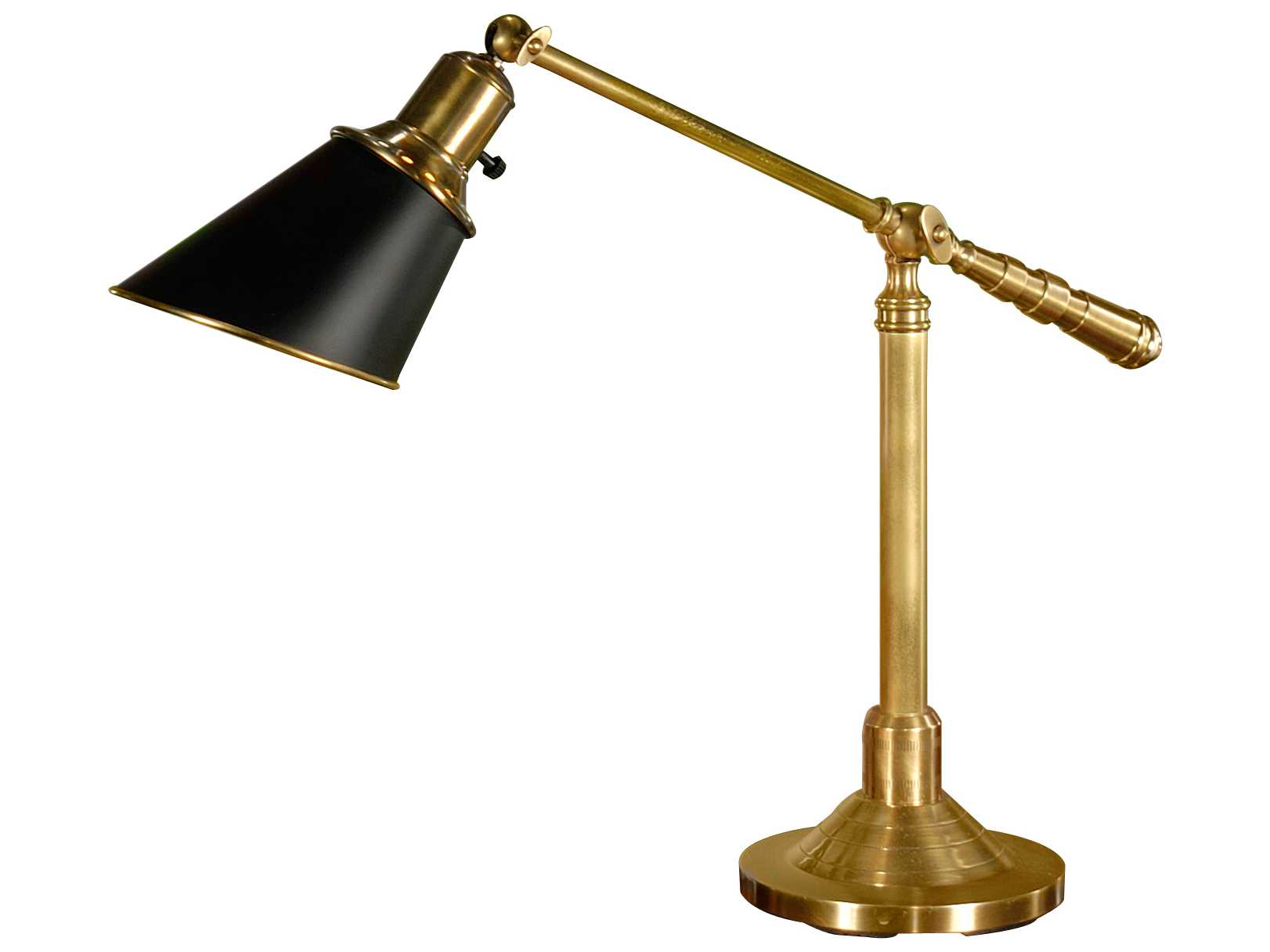 Wildwood Counterweight Antique Patina Brass Desk Lamp
