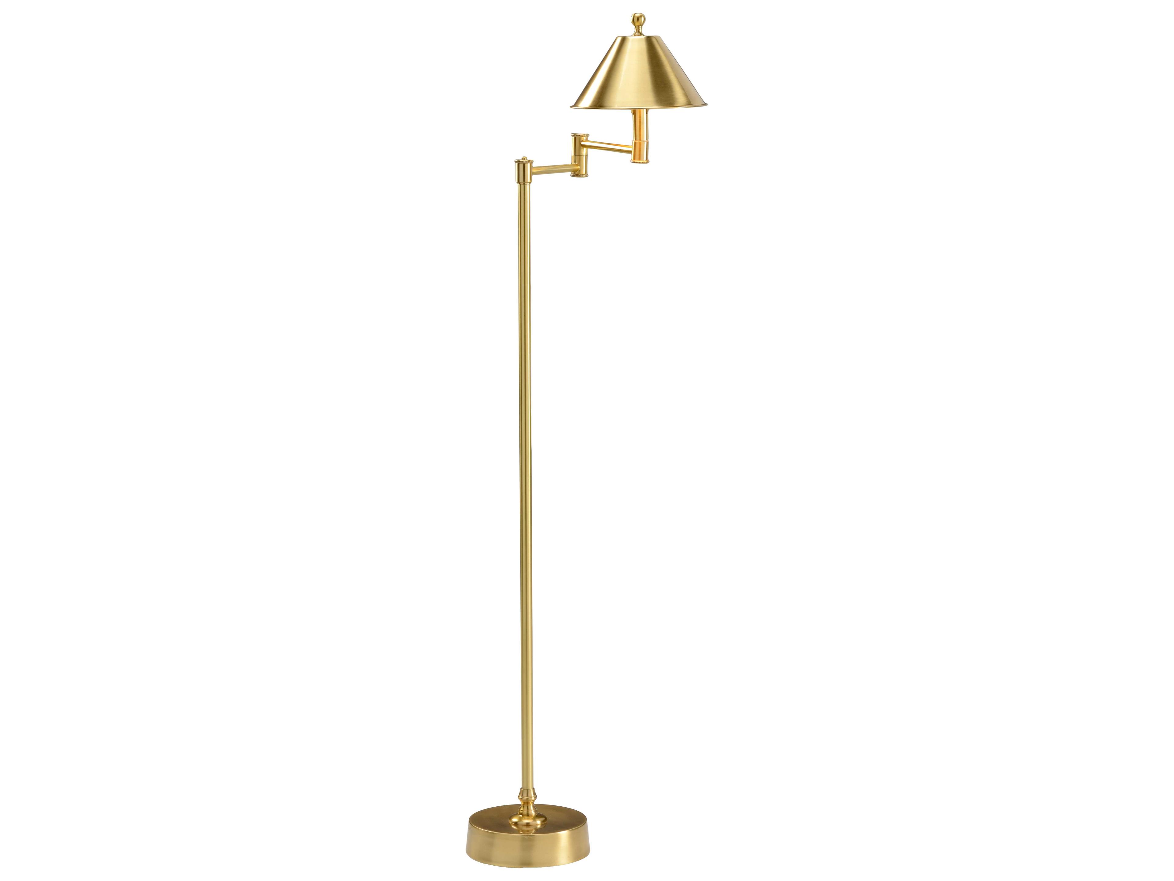 Wildwood Ashbourne Antique Brass Nickel Floor Lamp