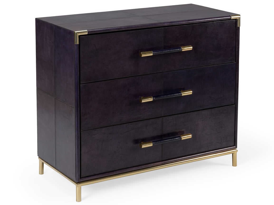 Wildwood Bruce 3-Drawers Blue Dresser