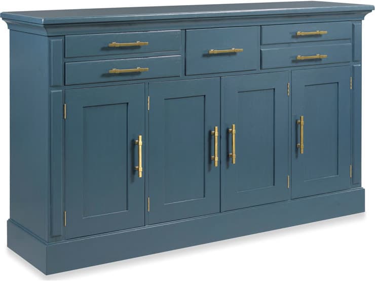 Woodbridge Bozeman 73" Oak Wood Navy Sideboard
