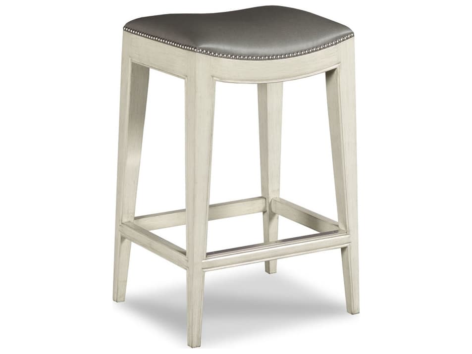 Woodbridge Saddle Seat Hardwood Carrara Bar Stool