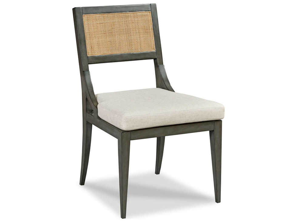 Woodbridge Salvador Hardwood Gray Upholstered Side Dining Chair