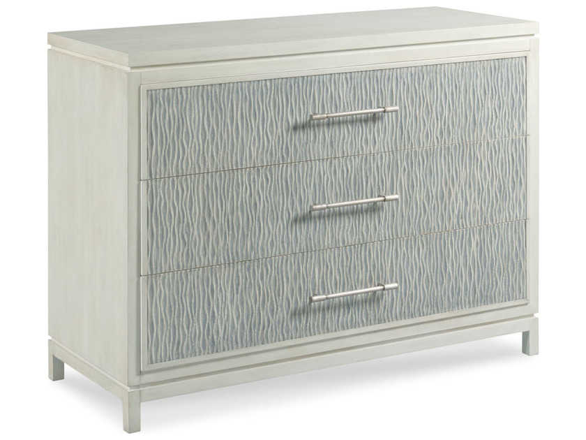 Woodbridge 3-Drawers Carrara White Oak Wood Accent Chest