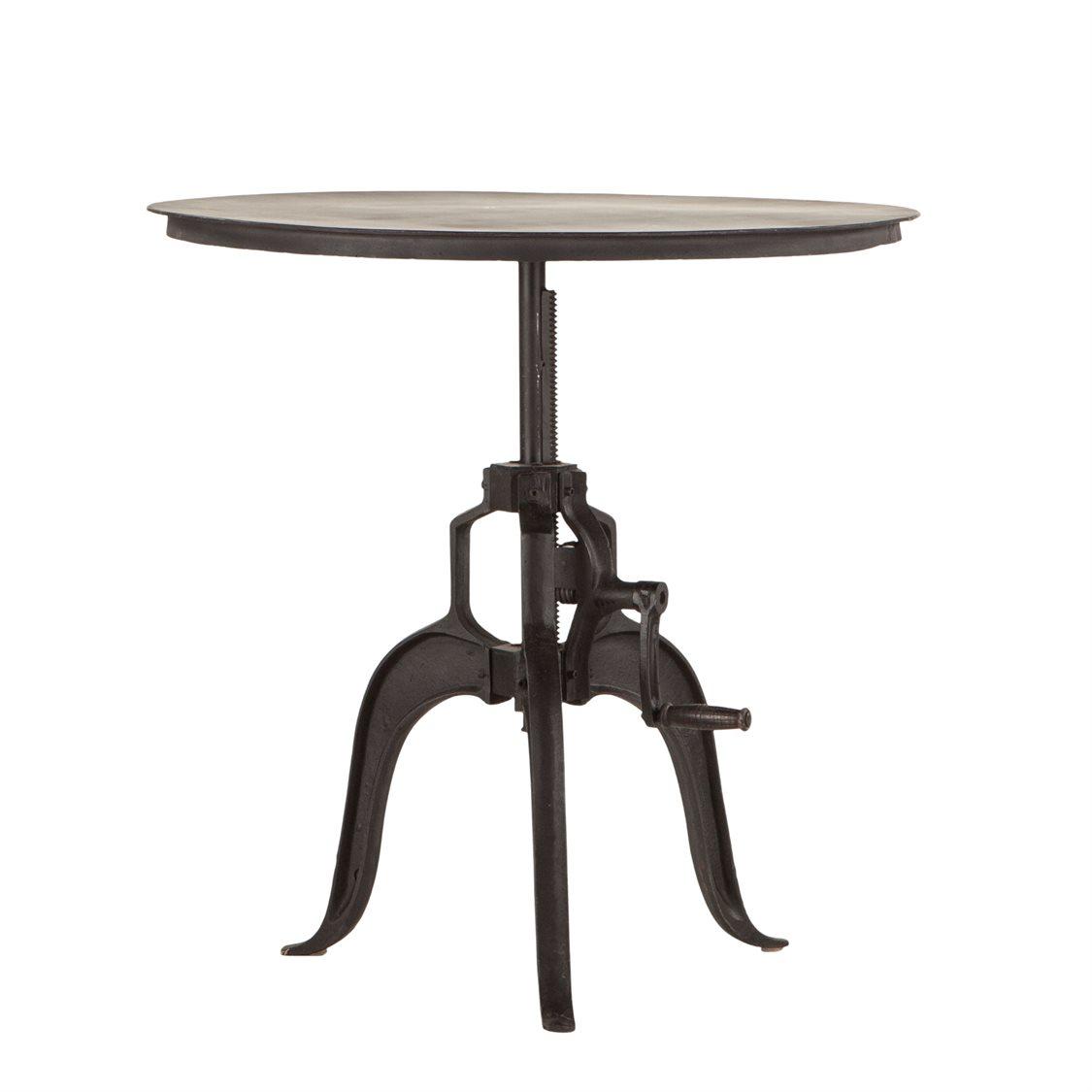 World Interiors Artezia Matte Round Metal Bar Table
