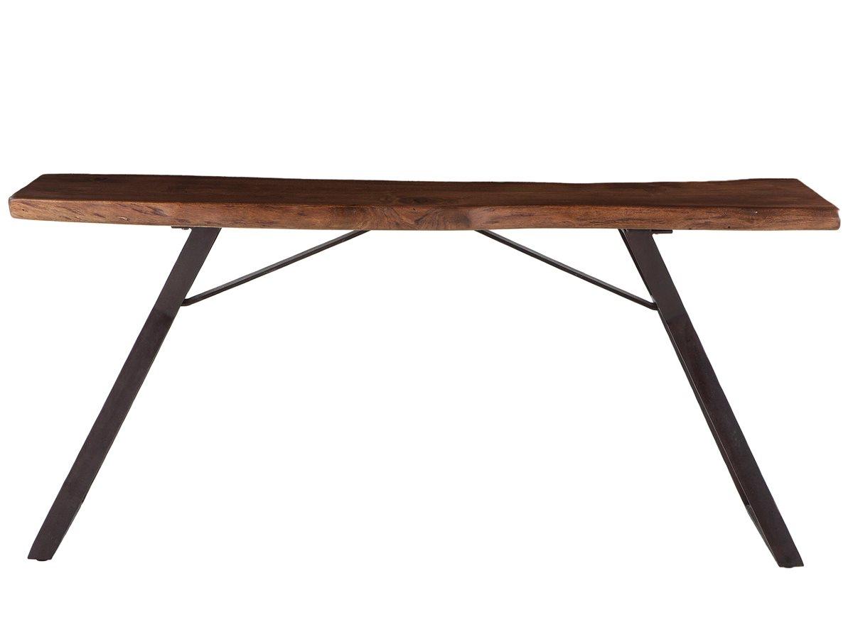 World Interiors Nottingham Rectangular Wood Walnut Console Table