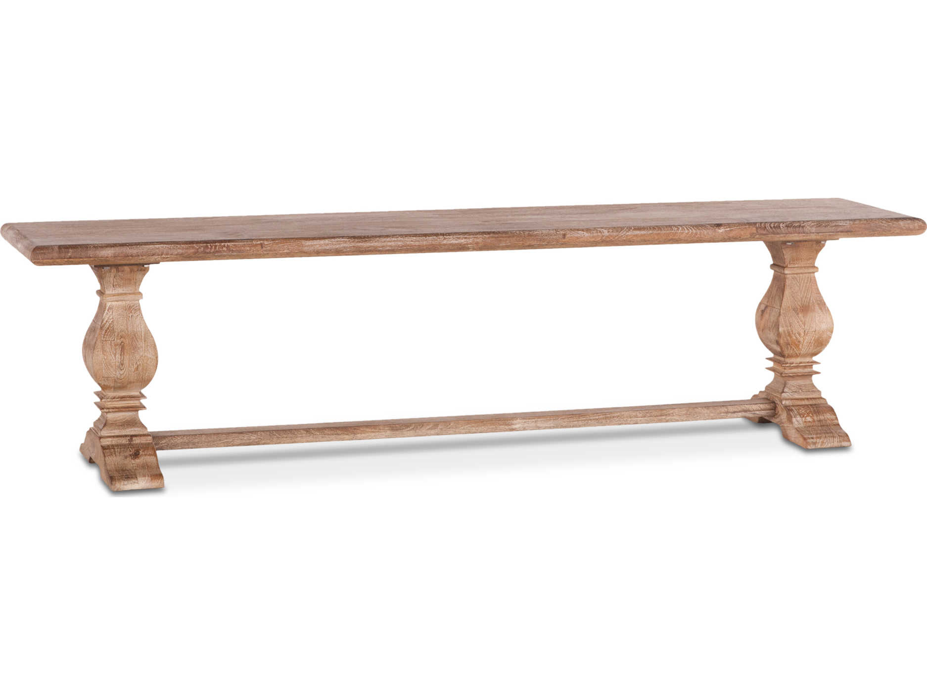 World Interiors Pengrove Antique Oak Brown Accent Bench