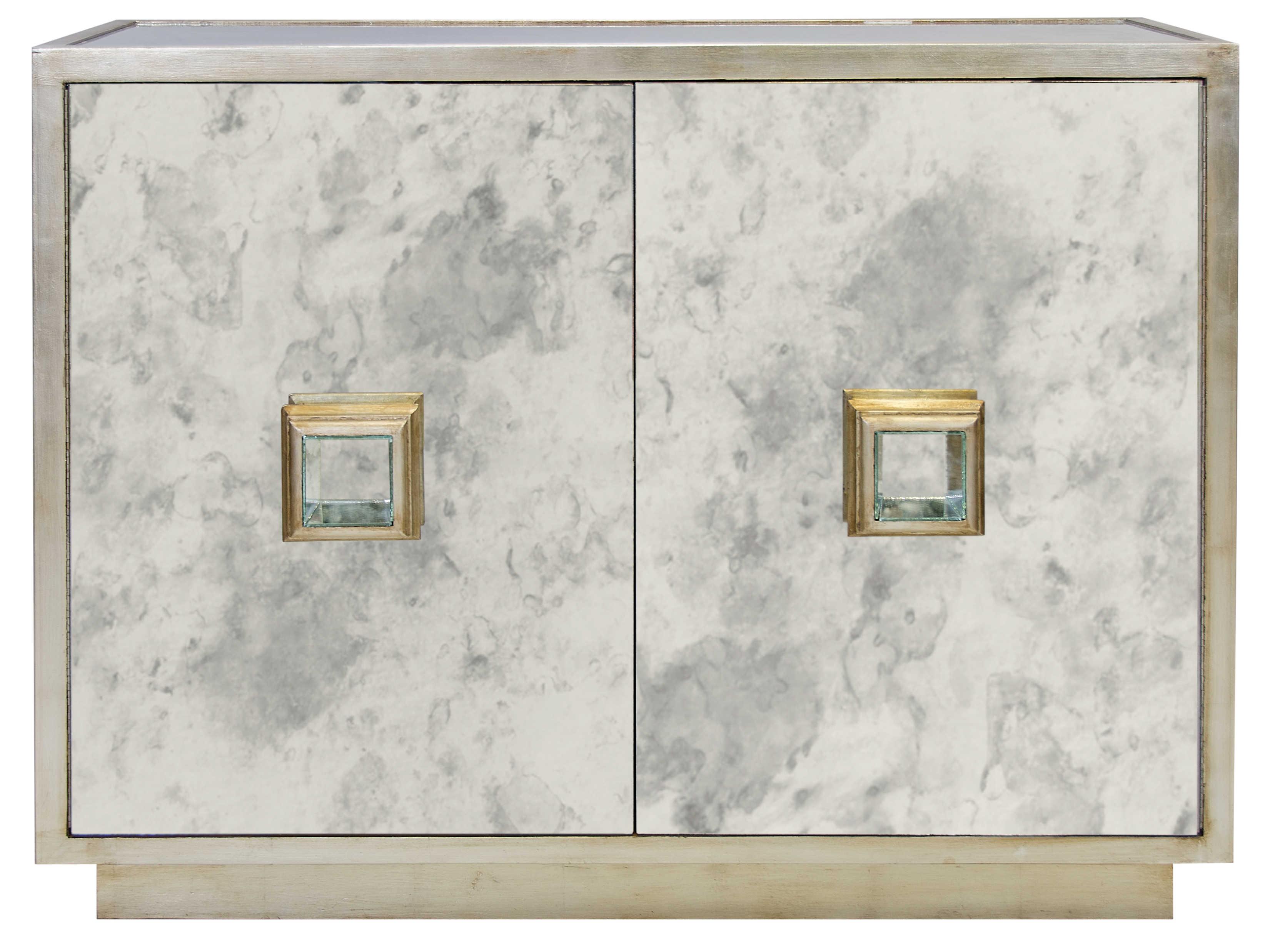 Worlds Away Silver Accent Chest