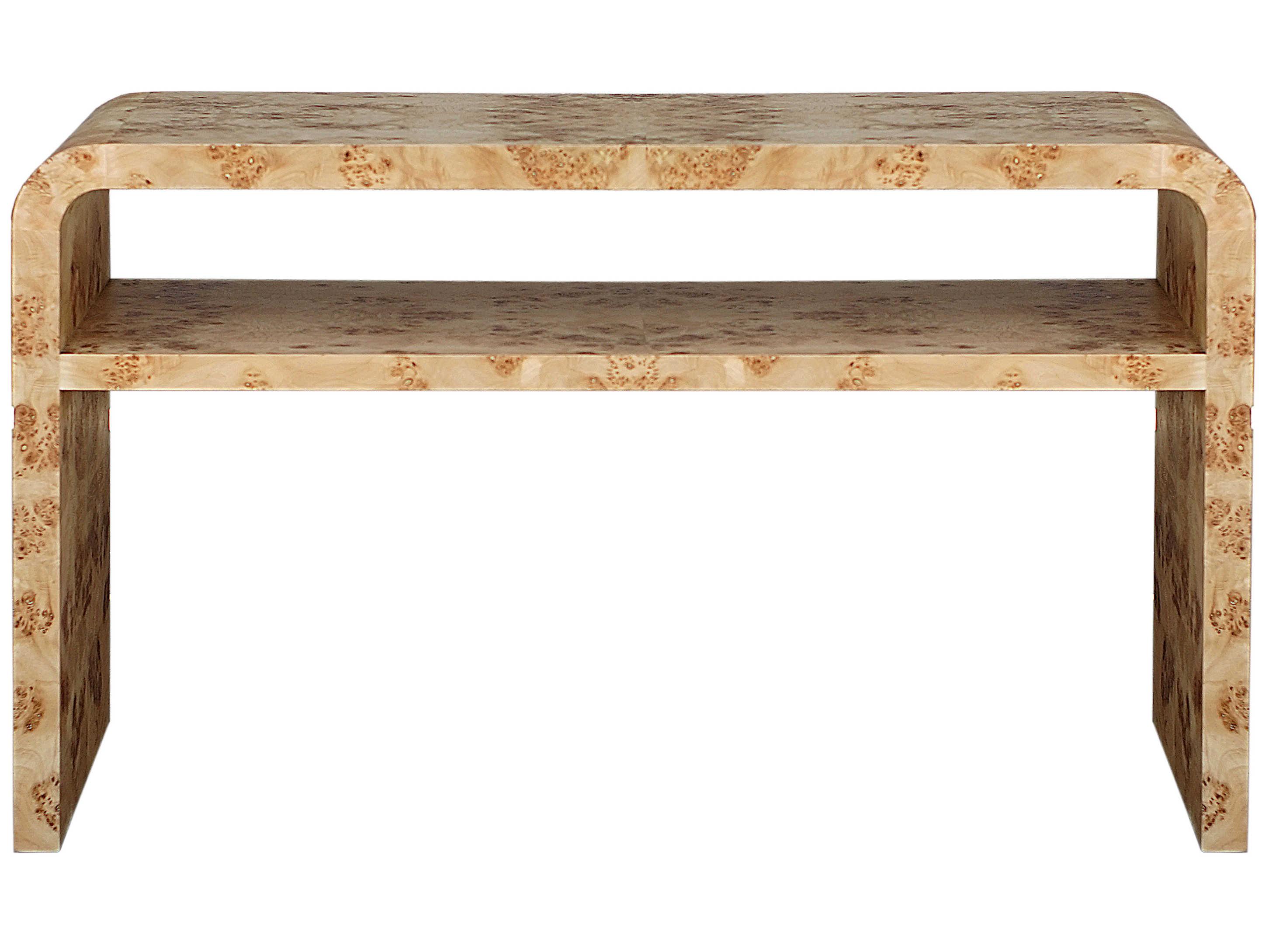 Worlds Away Rectangular Wood Console Table