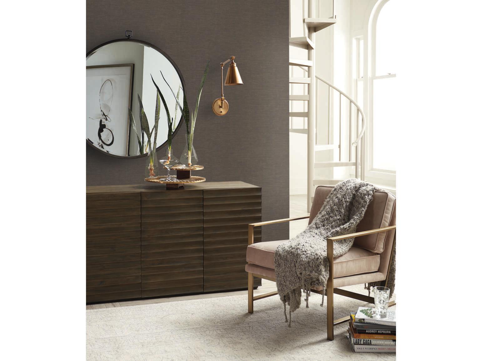 York Wallcoverings Grasscloth Resource Library Brown Essence Wallpaper