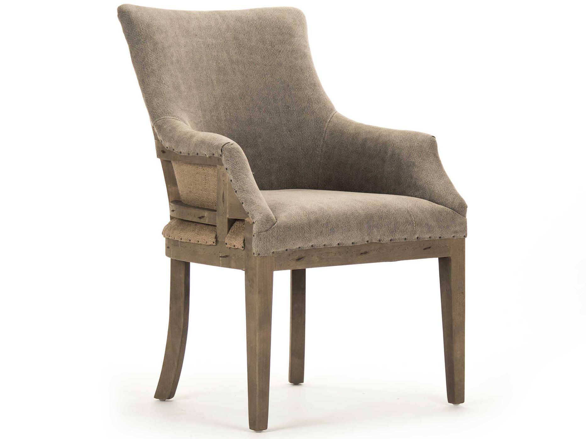 Zentique Brown Fabric Accent Chair