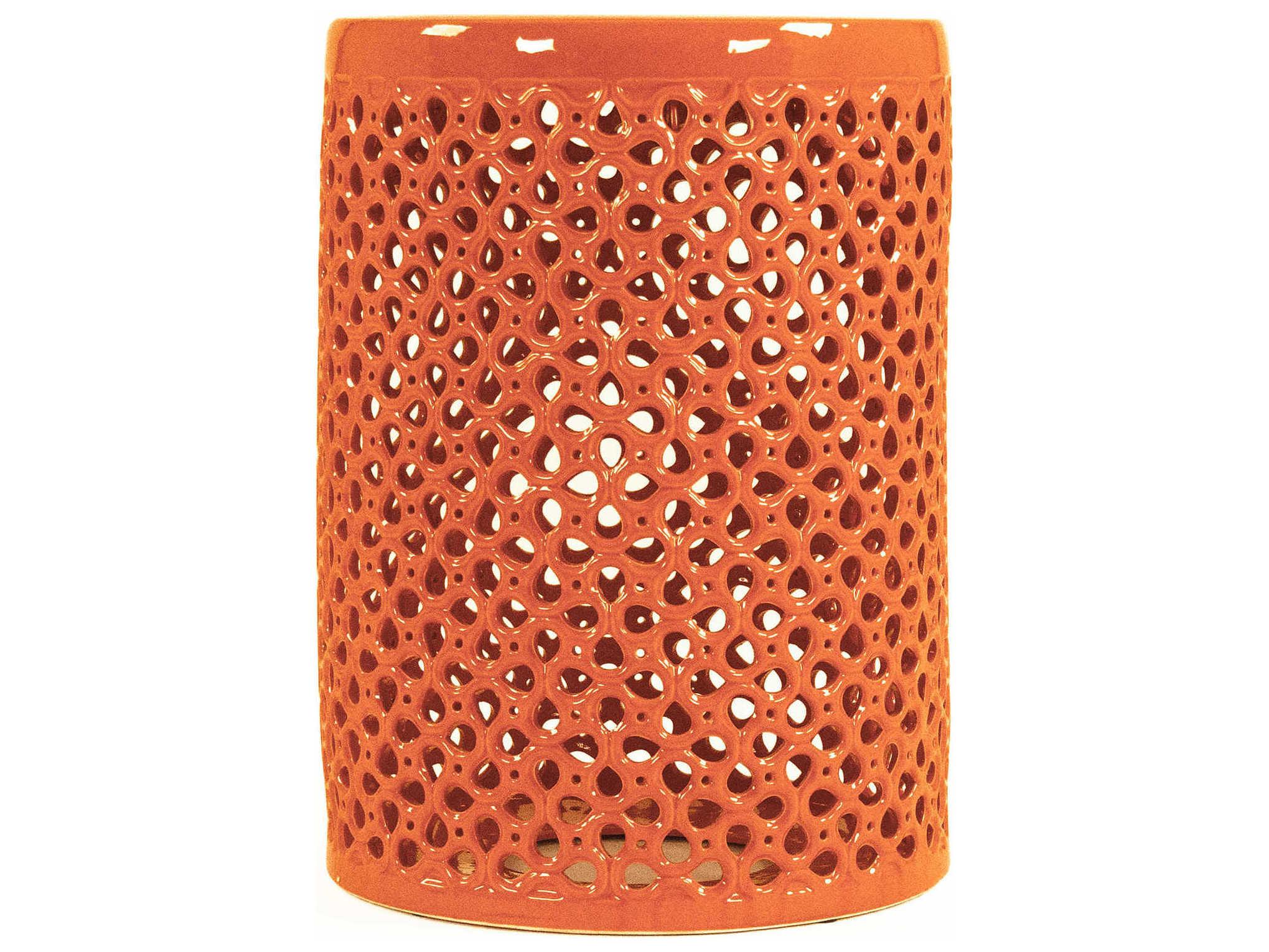 Zentique Orange Accent Stool