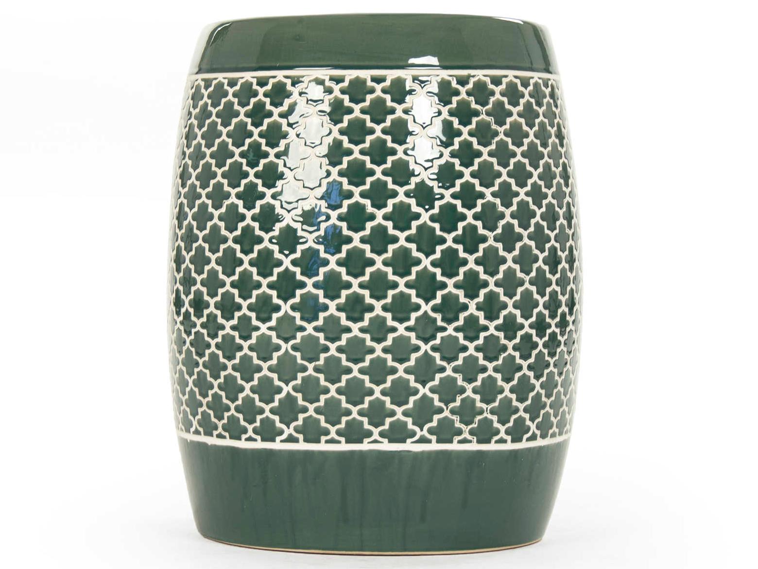 Zentique Teal Green Accent Stool