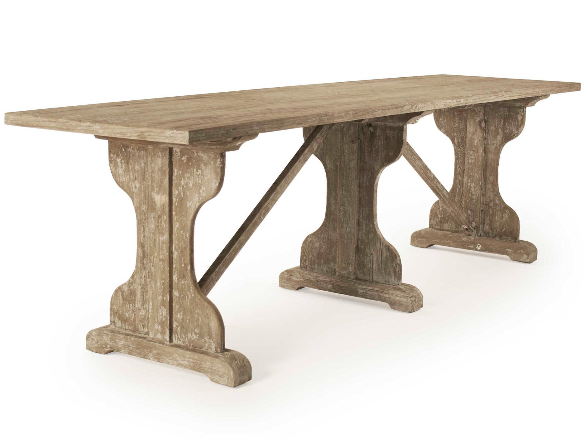 Zentique Rectangular Wood Distressed Console Table