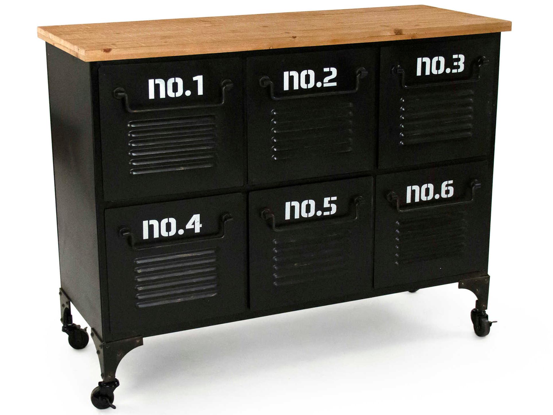 Zentique Rectangular Wood Black Console Table