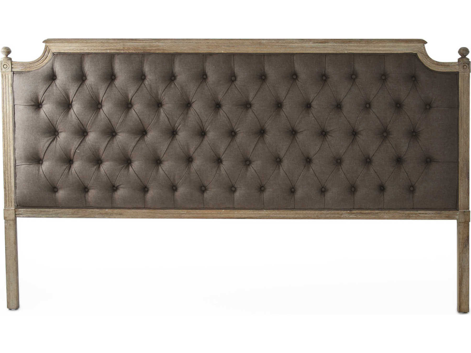 Zentique Louis Aubergine Linen King Headboard