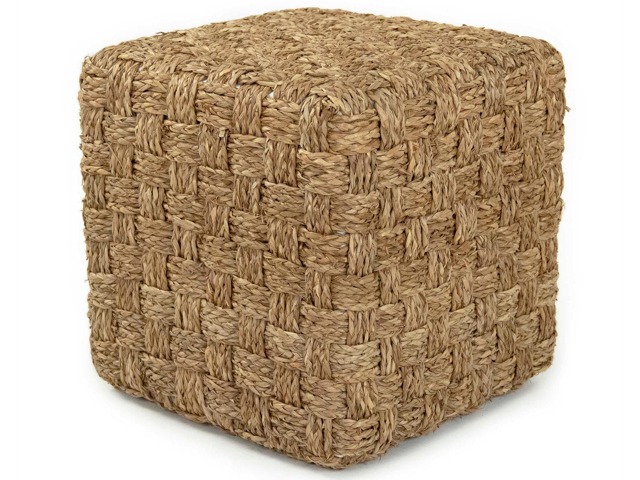 Zentique Brown Ottoman