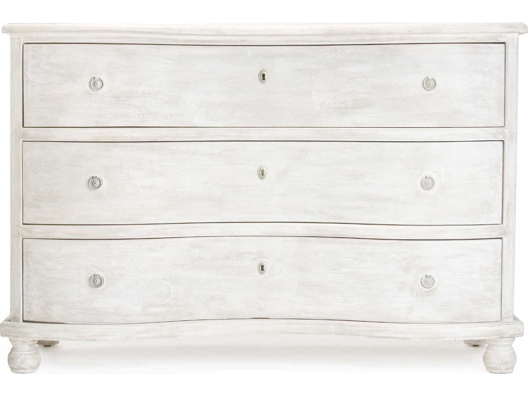 Zentique 3-Drawers Gray Pine Wood Dresser